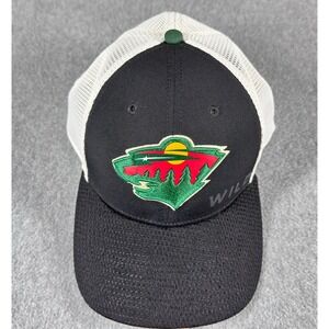 Minnesota Wild Hat NHL Fanatics Trucker Snapback Hat Cap Mesh Back Hockey Sports